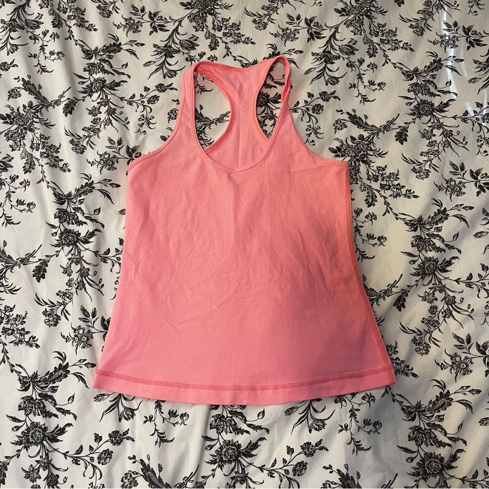 lululemon cool racerback tank light pink size 6